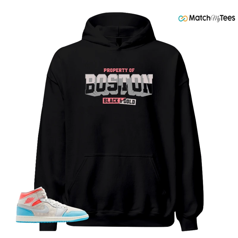 NIKE AIR JORDAN 1 MID SAIL HOT LAVA BLUE CHILL SNEAKER Matching Tees hoodie