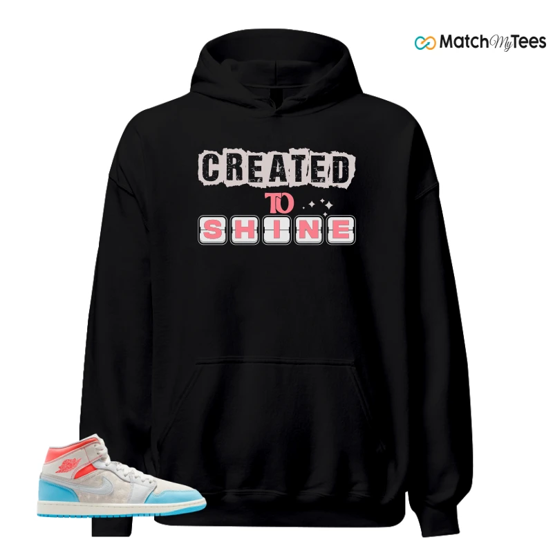 NIKE AIR JORDAN 1 MID SAIL HOT LAVA BLUE CHILL SNEAKER Matching Tees hoodie