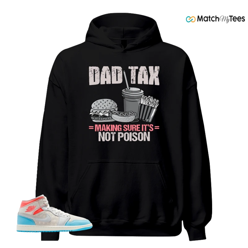 NIKE AIR JORDAN 1 MID SAIL HOT LAVA BLUE CHILL SNEAKER Matching Tees hoodie