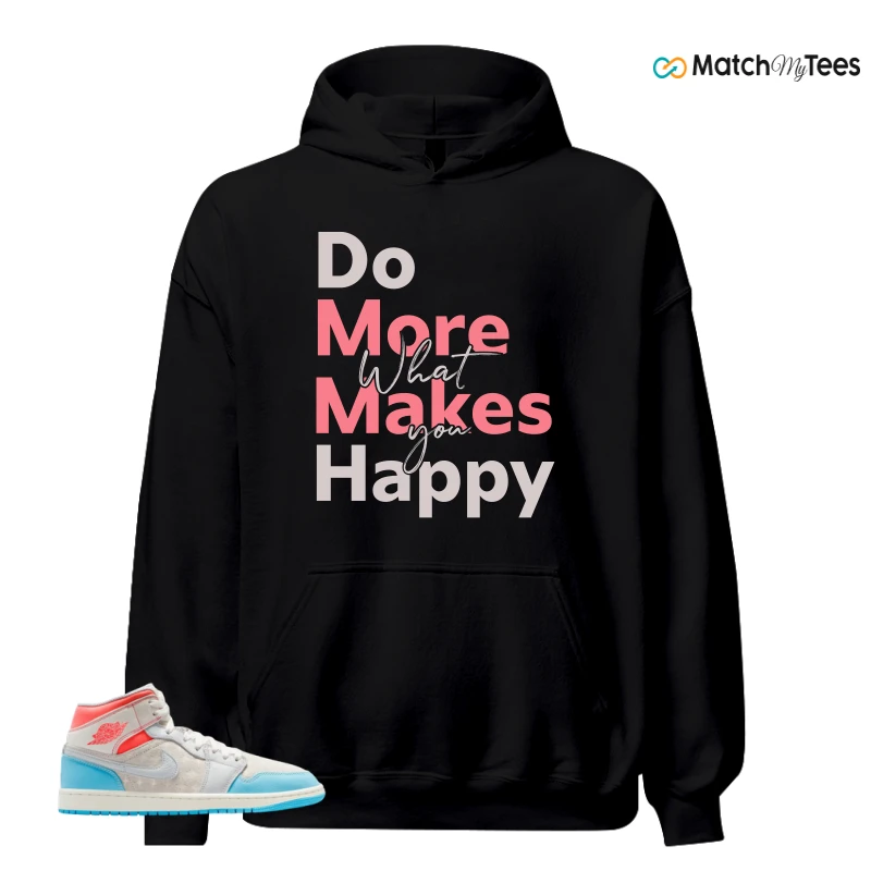 NIKE AIR JORDAN 1 MID SAIL HOT LAVA BLUE CHILL SNEAKER Matching Tees hoodie