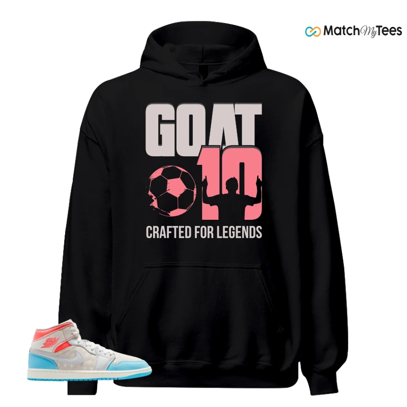 NIKE AIR JORDAN 1 MID SAIL HOT LAVA BLUE CHILL SNEAKER Matching Tees hoodie