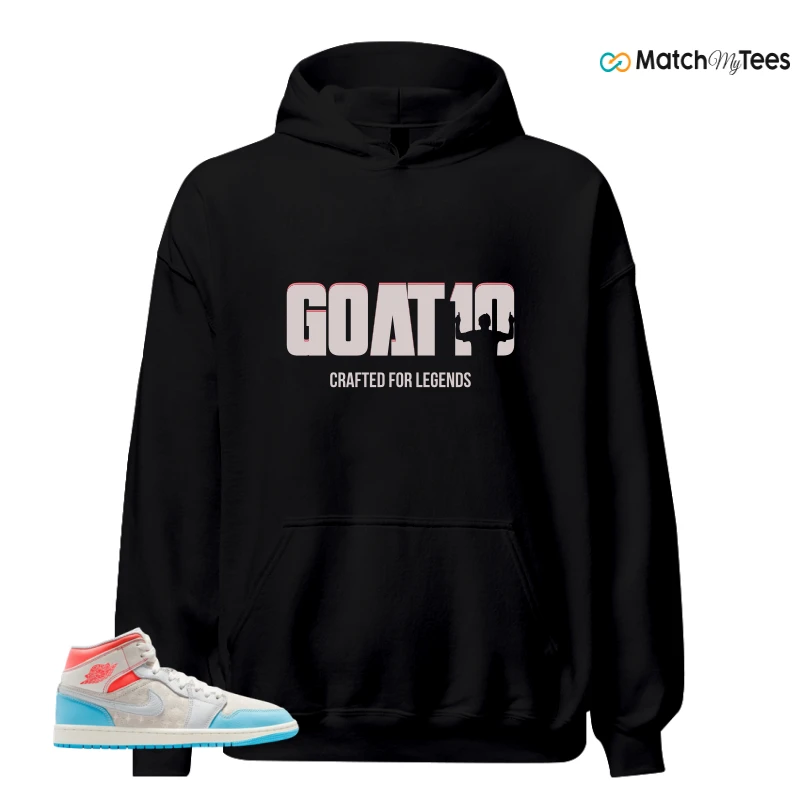 NIKE AIR JORDAN 1 MID SAIL HOT LAVA BLUE CHILL SNEAKER Matching Tees hoodie