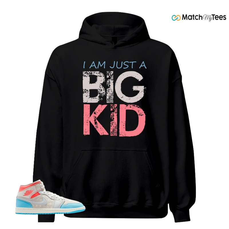 NIKE AIR JORDAN 1 MID SAIL HOT LAVA BLUE CHILL SNEAKER Matching Tees hoodie