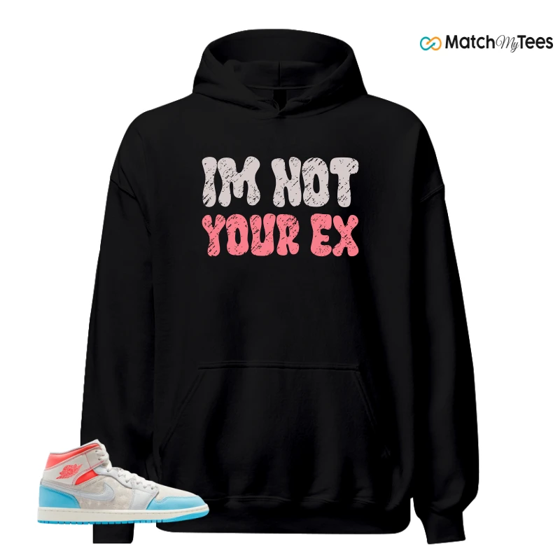 NIKE AIR JORDAN 1 MID SAIL HOT LAVA BLUE CHILL SNEAKER Matching Tees hoodie