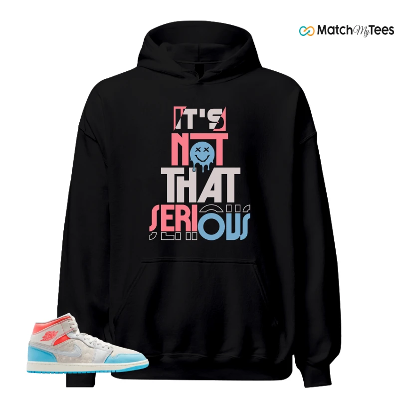 NIKE AIR JORDAN 1 MID SAIL HOT LAVA BLUE CHILL SNEAKER Matching Tees hoodie