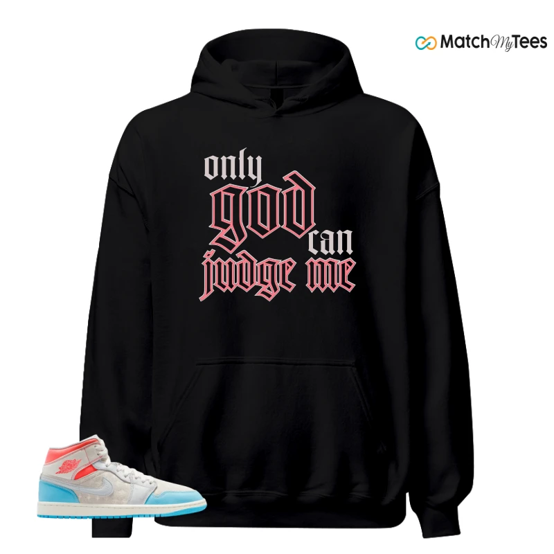NIKE AIR JORDAN 1 MID SAIL HOT LAVA BLUE CHILL SNEAKER Matching Tees hoodie