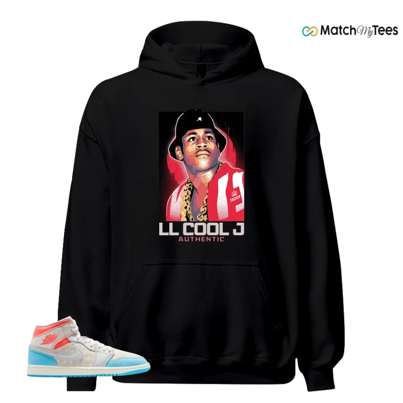 NIKE AIR JORDAN 1 MID SAIL HOT LAVA BLUE CHILL SNEAKER Matching Tees hoodie