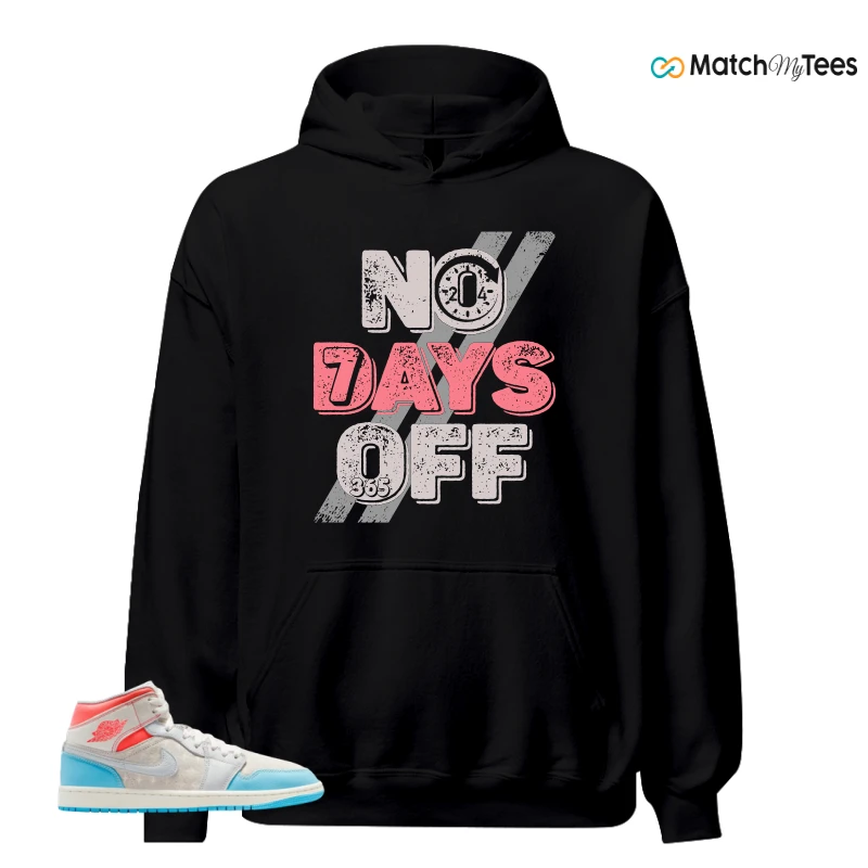 NIKE AIR JORDAN 1 MID SAIL HOT LAVA BLUE CHILL SNEAKER Matching Tees hoodie