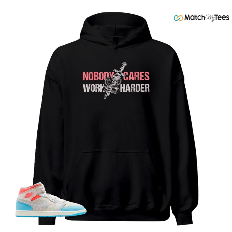 NIKE AIR JORDAN 1 MID SAIL HOT LAVA BLUE CHILL SNEAKER Matching Tees hoodie