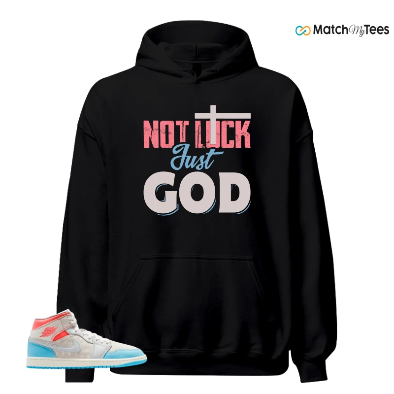 NIKE AIR JORDAN 1 MID SAIL HOT LAVA BLUE CHILL SNEAKER Matching Tees hoodie