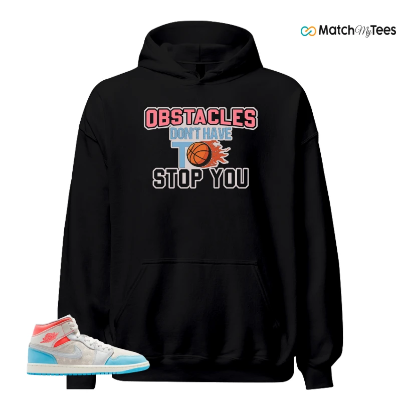 NIKE AIR JORDAN 1 MID SAIL HOT LAVA BLUE CHILL SNEAKER Matching Tees hoodie