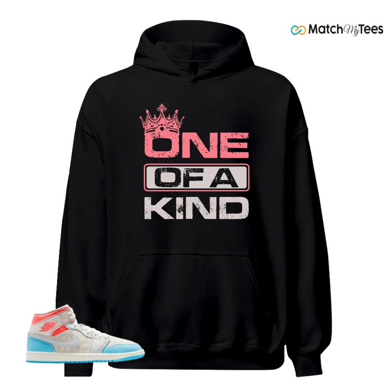 NIKE AIR JORDAN 1 MID SAIL HOT LAVA BLUE CHILL SNEAKER Matching Tees hoodie