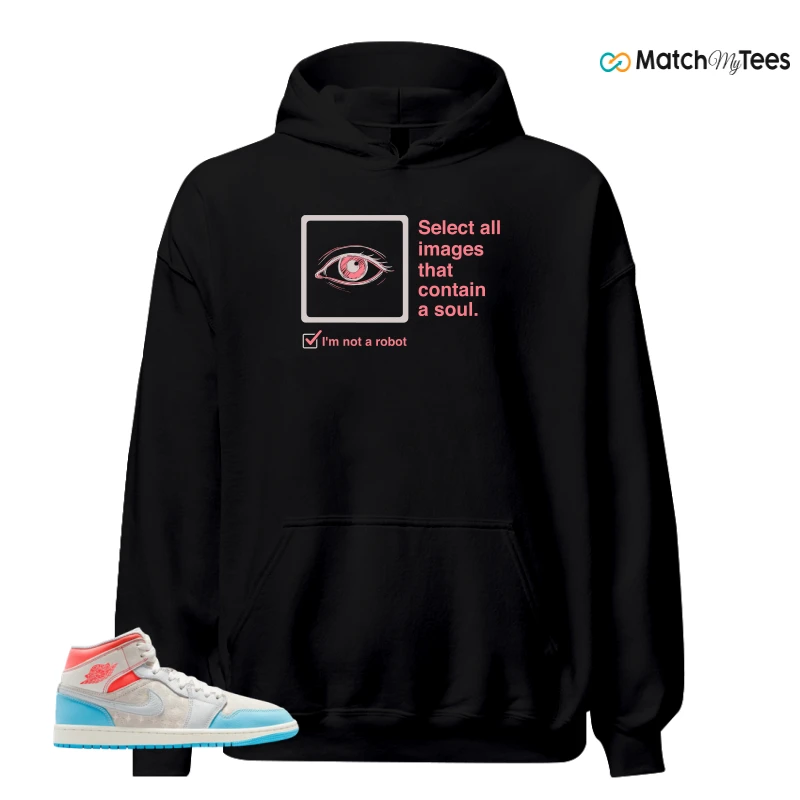 NIKE AIR JORDAN 1 MID SAIL HOT LAVA BLUE CHILL SNEAKER Matching Tees hoodie