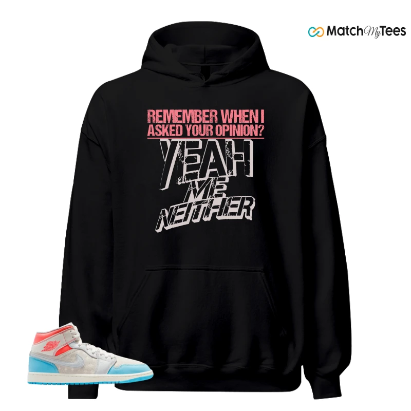 NIKE AIR JORDAN 1 MID SAIL HOT LAVA BLUE CHILL SNEAKER Matching Tees hoodie