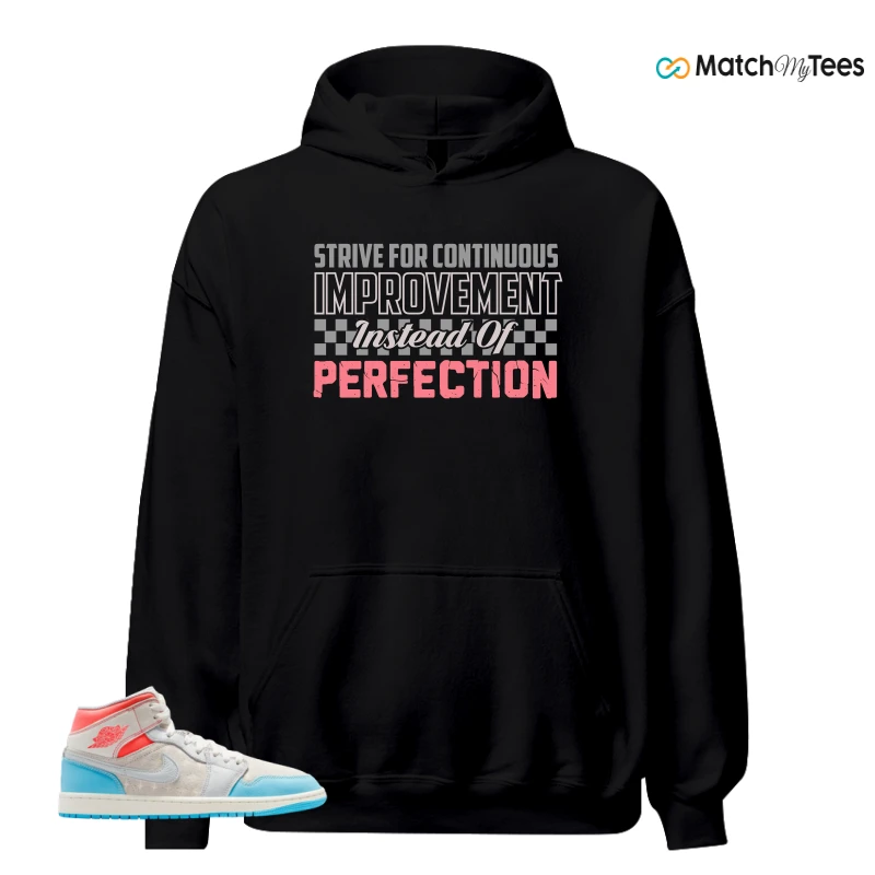 NIKE AIR JORDAN 1 MID SAIL HOT LAVA BLUE CHILL SNEAKER Matching Tees hoodie