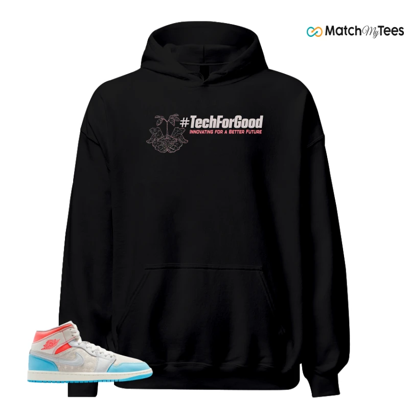 NIKE AIR JORDAN 1 MID SAIL HOT LAVA BLUE CHILL SNEAKER Matching Tees hoodie
