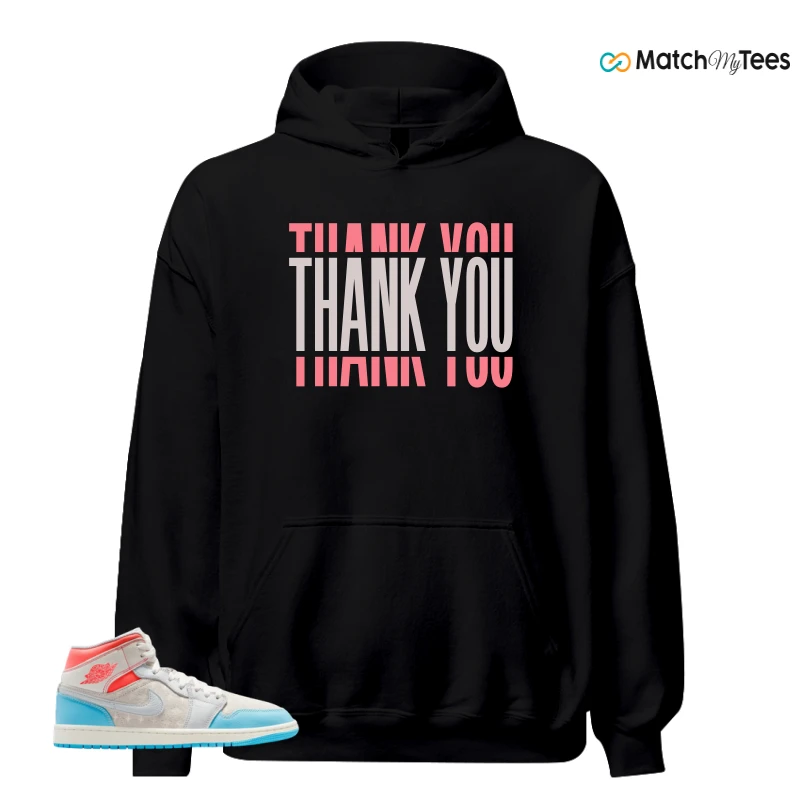 NIKE AIR JORDAN 1 MID SAIL HOT LAVA BLUE CHILL SNEAKER Matching Tees hoodie