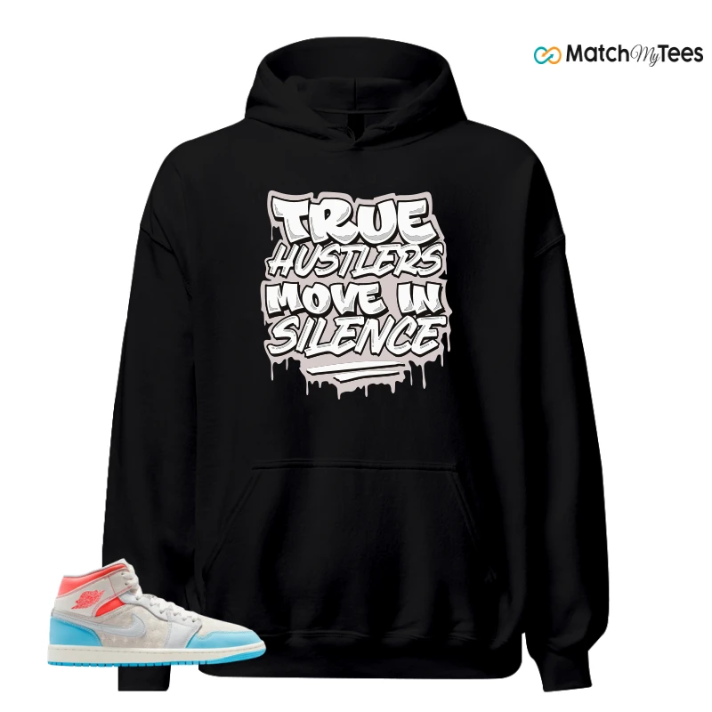 NIKE AIR JORDAN 1 MID SAIL HOT LAVA BLUE CHILL SNEAKER Matching Tees hoodie
