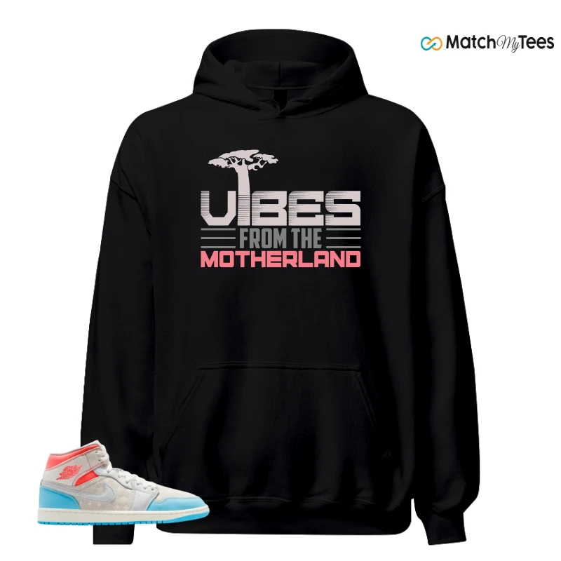 NIKE AIR JORDAN 1 MID SAIL HOT LAVA BLUE CHILL SNEAKER Matching Tees hoodie