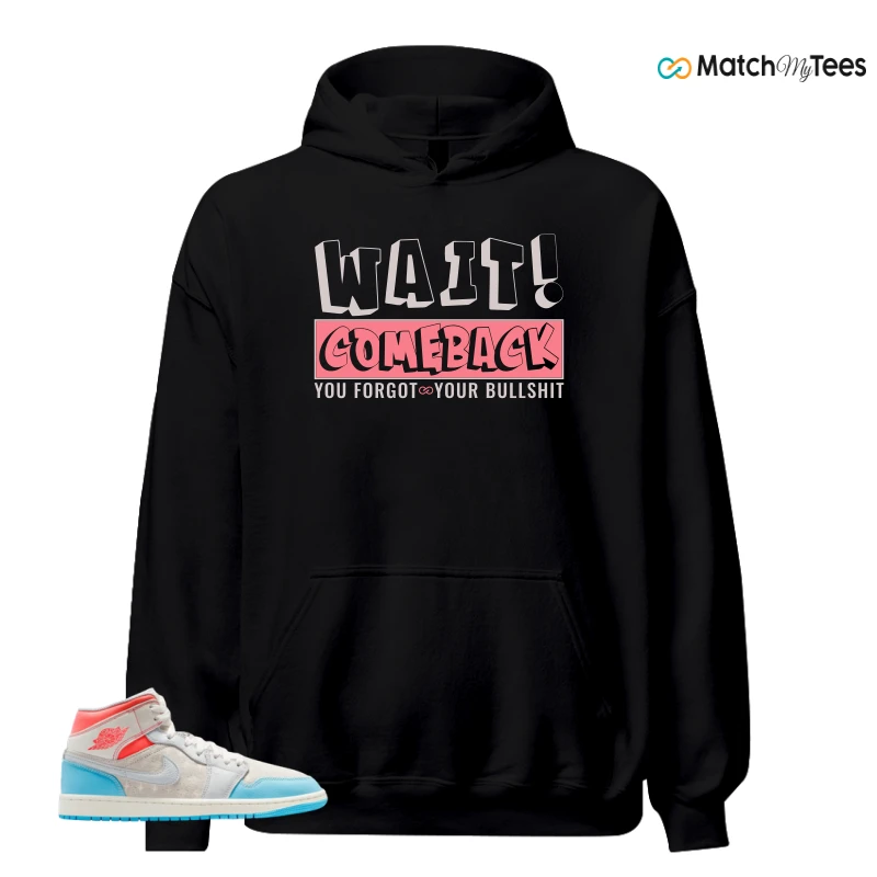 NIKE AIR JORDAN 1 MID SAIL HOT LAVA BLUE CHILL SNEAKER Matching Tees hoodie