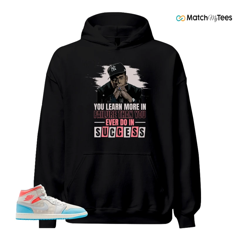 NIKE AIR JORDAN 1 MID SAIL HOT LAVA BLUE CHILL SNEAKER Matching Tees hoodie