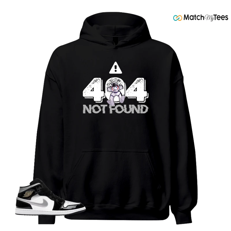 NIKE AIR JORDAN 1 MID SE BLACK WHITE SNEAKER Matching Tees hoodie