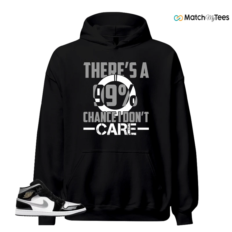 NIKE AIR JORDAN 1 MID SE BLACK WHITE SNEAKER Matching Tees hoodie