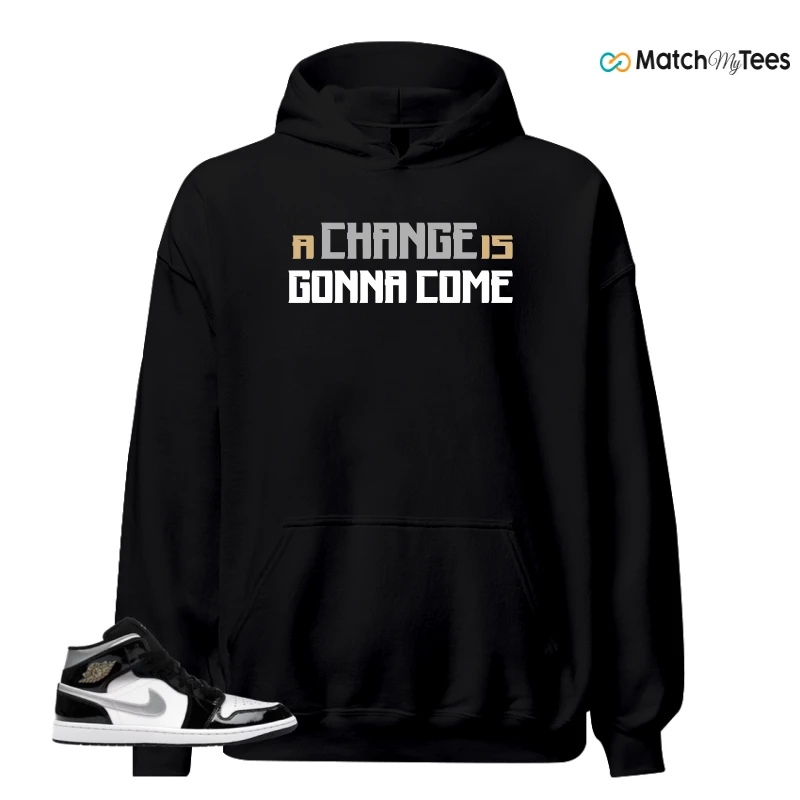NIKE AIR JORDAN 1 MID SE BLACK WHITE SNEAKER Matching Tees hoodie