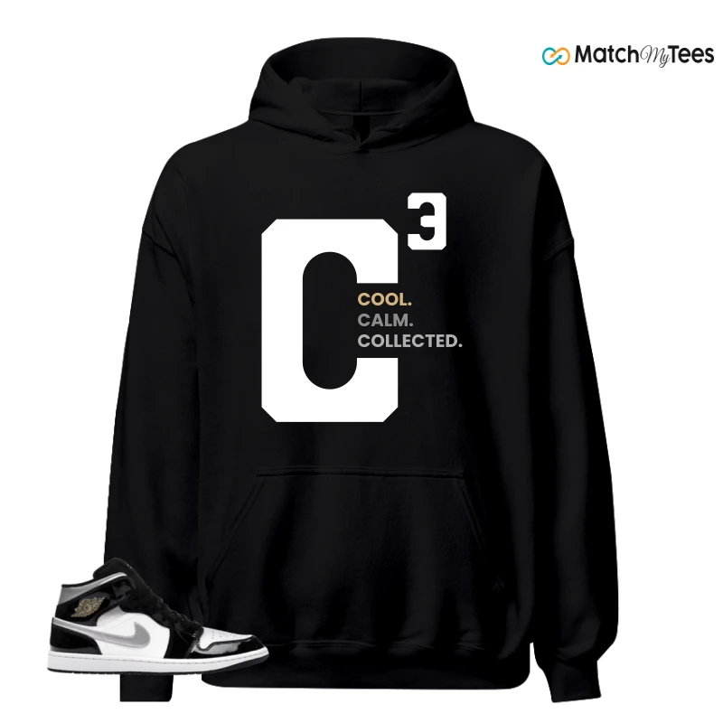 NIKE AIR JORDAN 1 MID SE BLACK WHITE SNEAKER Matching Tees hoodie