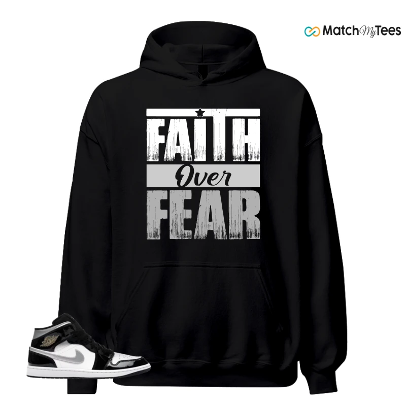 NIKE AIR JORDAN 1 MID SE BLACK WHITE SNEAKER Matching Tees hoodie