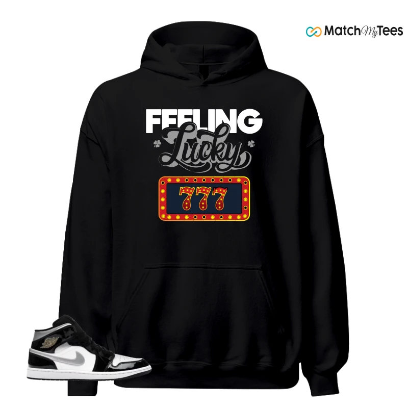 NIKE AIR JORDAN 1 MID SE BLACK WHITE SNEAKER Matching Tees hoodie