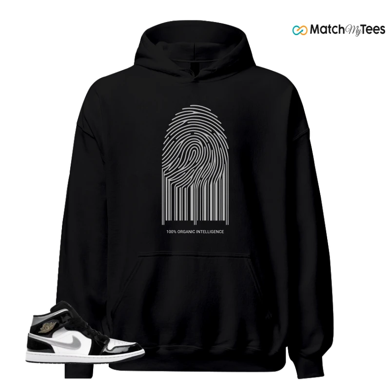 NIKE AIR JORDAN 1 MID SE BLACK WHITE SNEAKER Matching Tees hoodie