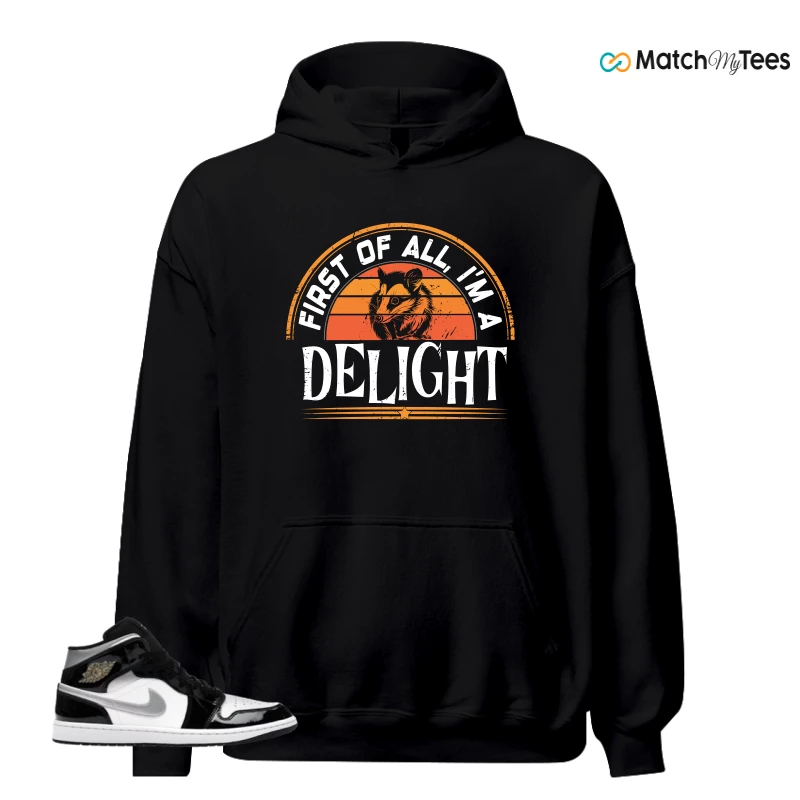 NIKE AIR JORDAN 1 MID SE BLACK WHITE SNEAKER Matching Tees hoodie