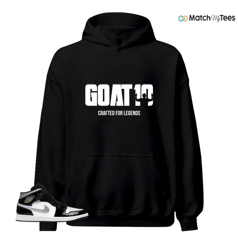 NIKE AIR JORDAN 1 MID SE BLACK WHITE SNEAKER Matching Tees hoodie