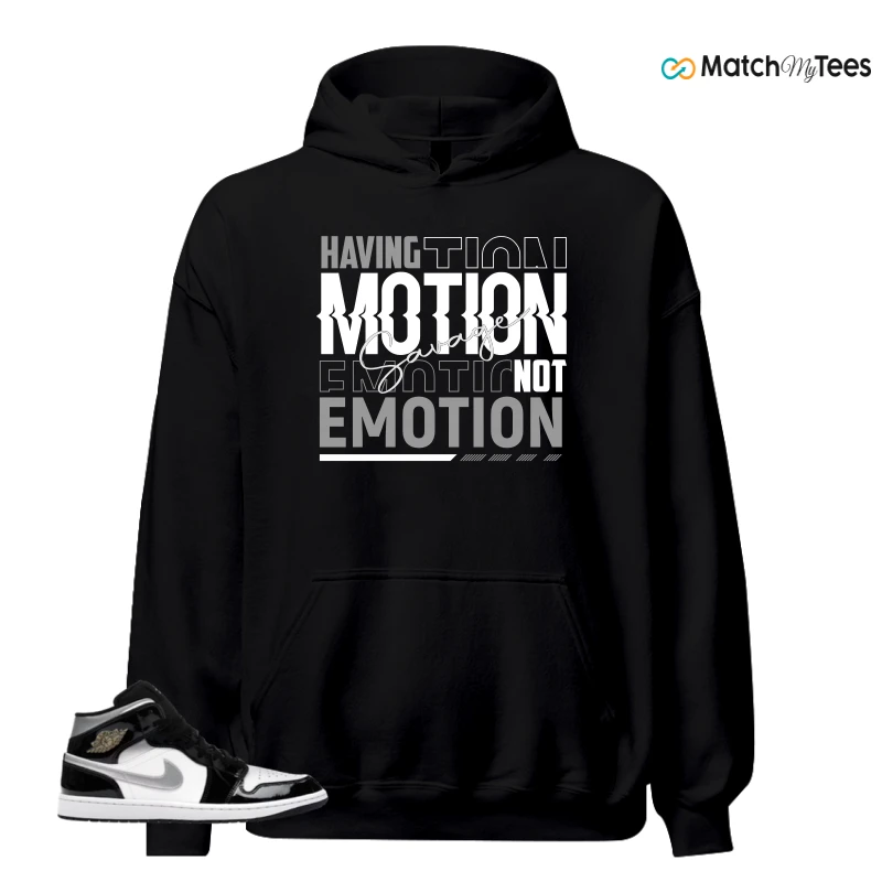 NIKE AIR JORDAN 1 MID SE BLACK WHITE SNEAKER Matching Tees hoodie