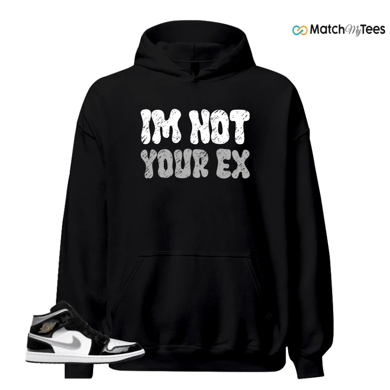 NIKE AIR JORDAN 1 MID SE BLACK WHITE SNEAKER Matching Tees hoodie