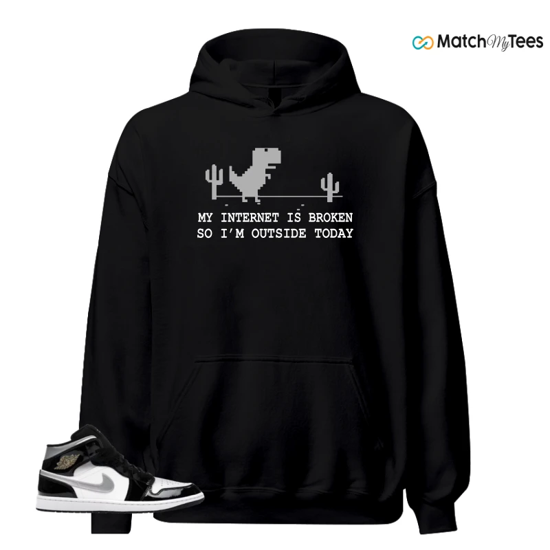 NIKE AIR JORDAN 1 MID SE BLACK WHITE SNEAKER Matching Tees hoodie