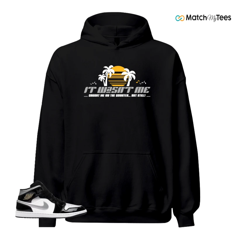 NIKE AIR JORDAN 1 MID SE BLACK WHITE SNEAKER Matching Tees hoodie