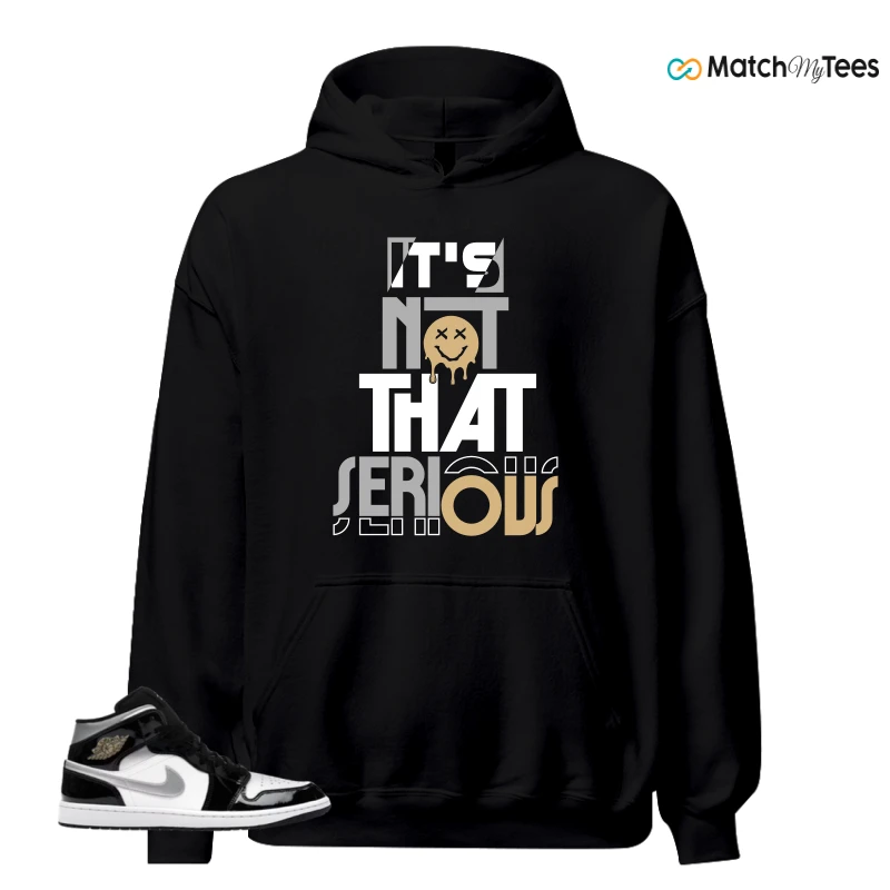 NIKE AIR JORDAN 1 MID SE BLACK WHITE SNEAKER Matching Tees hoodie