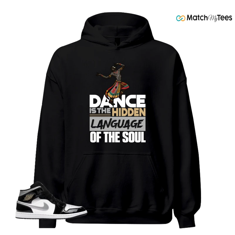 NIKE AIR JORDAN 1 MID SE BLACK WHITE SNEAKER Matching Tees hoodie