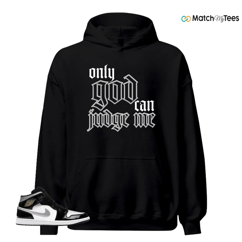 NIKE AIR JORDAN 1 MID SE BLACK WHITE SNEAKER Matching Tees hoodie