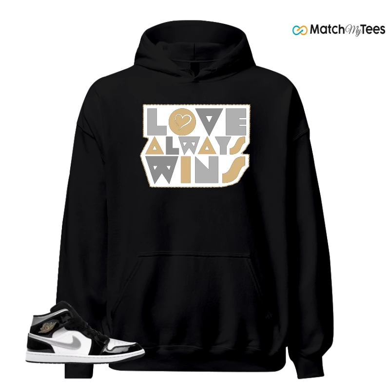NIKE AIR JORDAN 1 MID SE BLACK WHITE SNEAKER Matching Tees hoodie