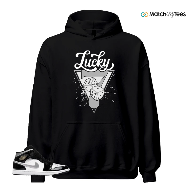 NIKE AIR JORDAN 1 MID SE BLACK WHITE SNEAKER Matching Tees hoodie