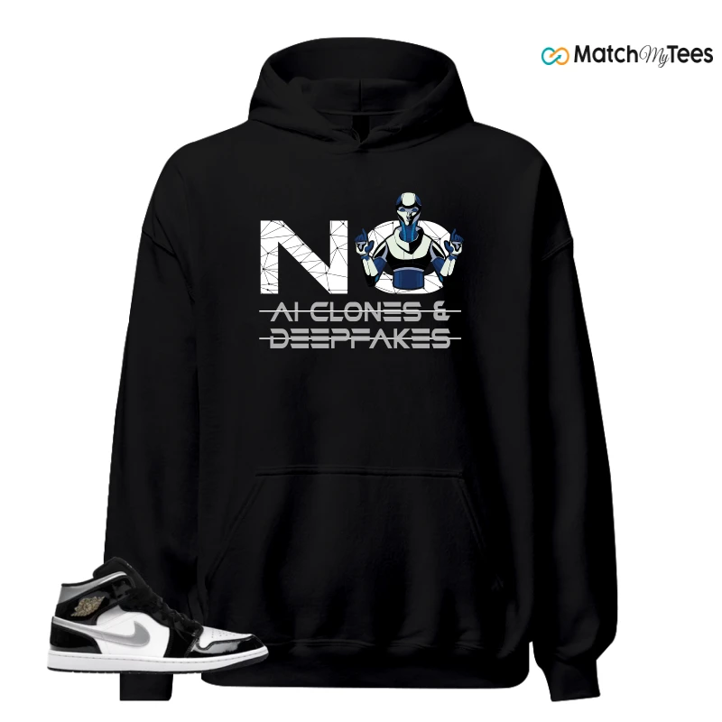 NIKE AIR JORDAN 1 MID SE BLACK WHITE SNEAKER Matching Tees hoodie