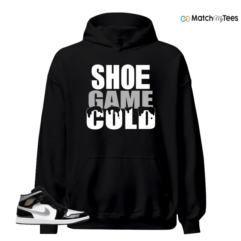 NIKE AIR JORDAN 1 MID SE BLACK WHITE SNEAKER Matching Tees hoodie