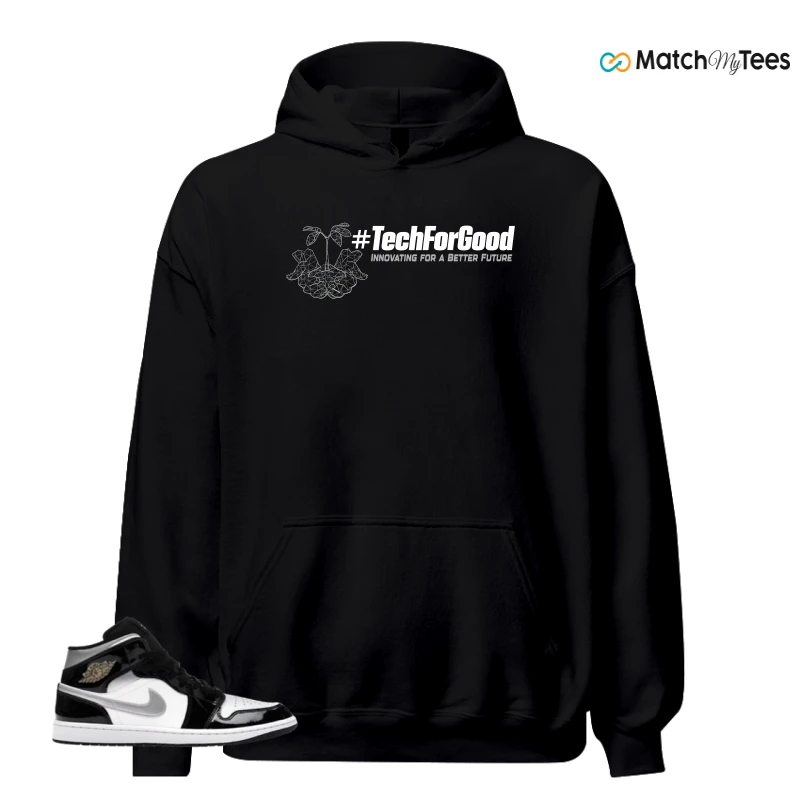 NIKE AIR JORDAN 1 MID SE BLACK WHITE SNEAKER Matching Tees hoodie