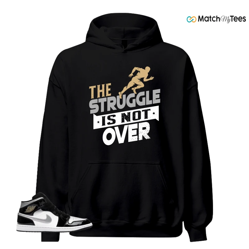 NIKE AIR JORDAN 1 MID SE BLACK WHITE SNEAKER Matching Tees hoodie