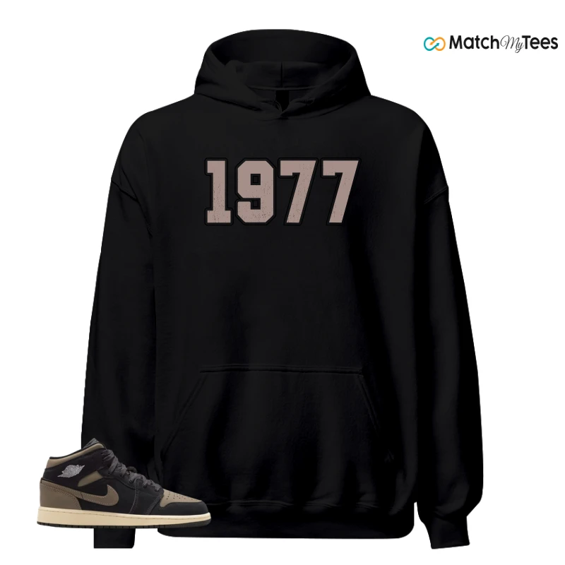 NIKE AIR JORDAN 1 MID SE OLIVE GREY SNEAKER Matching Tees hoodie
