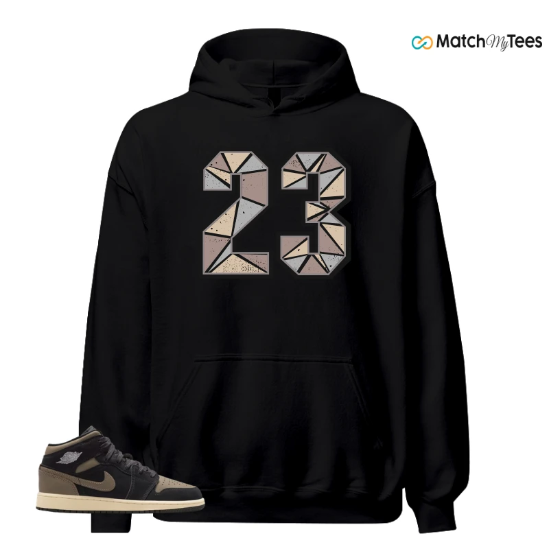 NIKE AIR JORDAN 1 MID SE OLIVE GREY SNEAKER Matching Tees hoodie