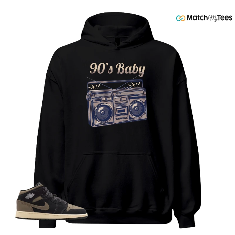 NIKE AIR JORDAN 1 MID SE OLIVE GREY SNEAKER Matching Tees hoodie